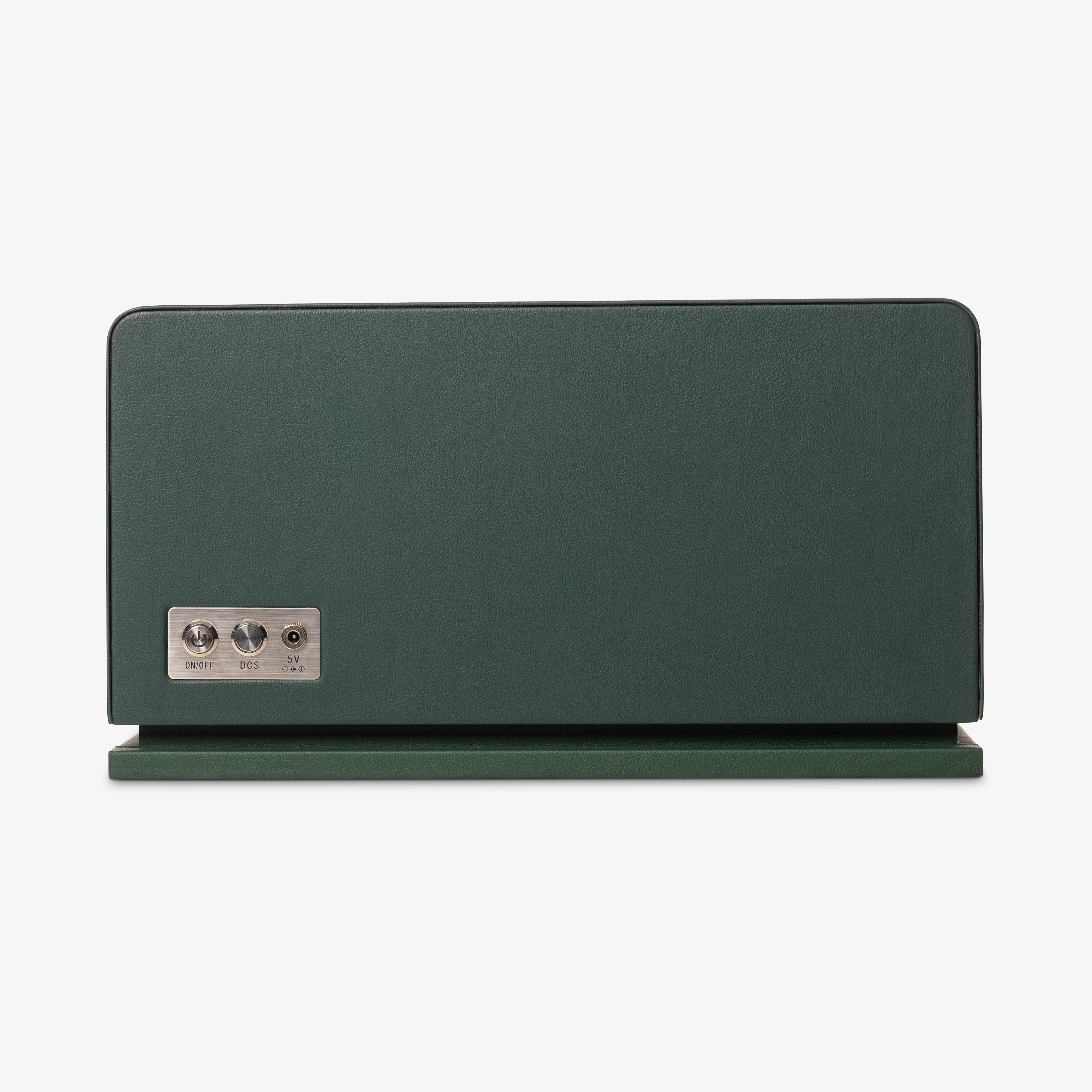 Venti Quad Watch Winder in Green Leather - Back