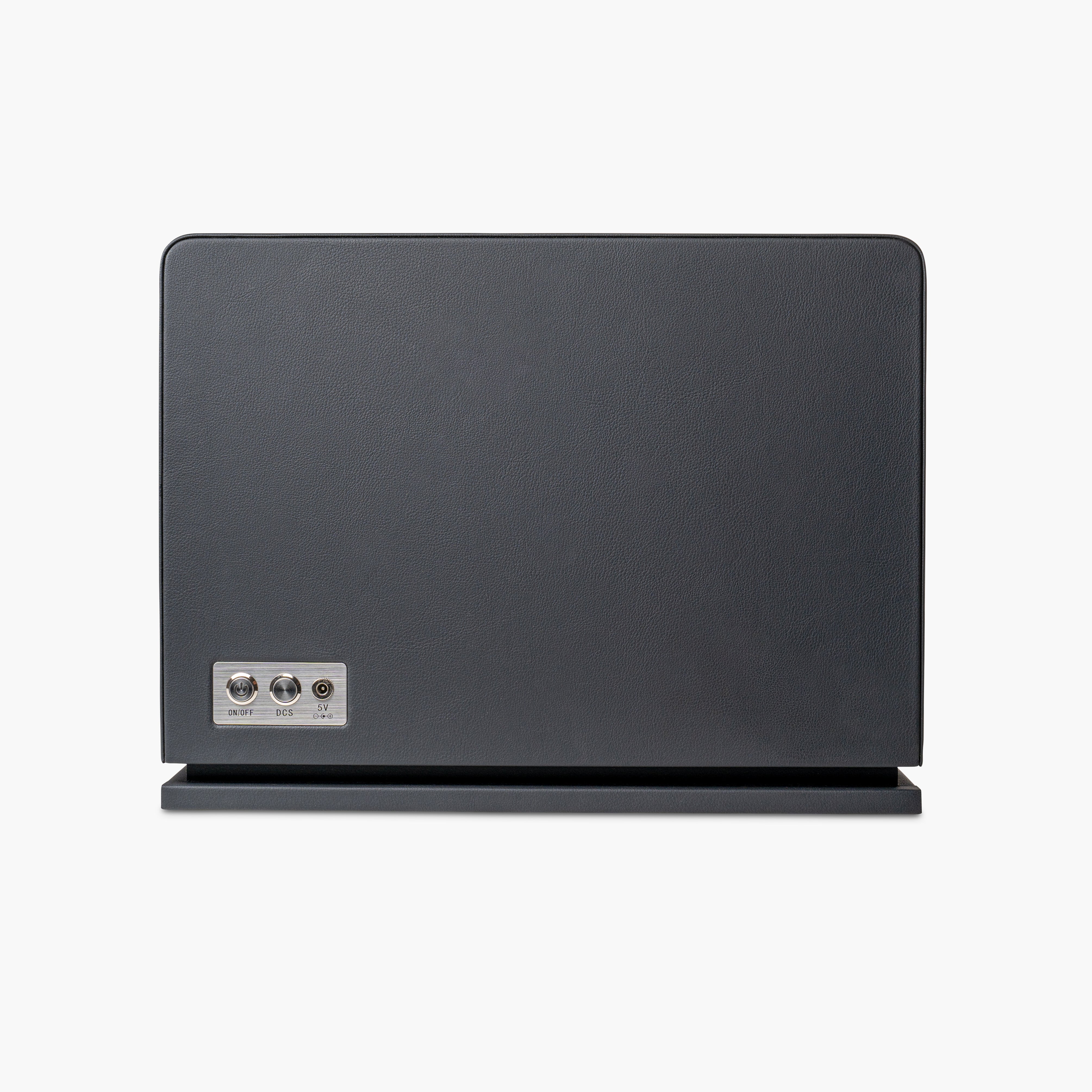 Venti Eight Watch Winder Black Leather Aqua - Back