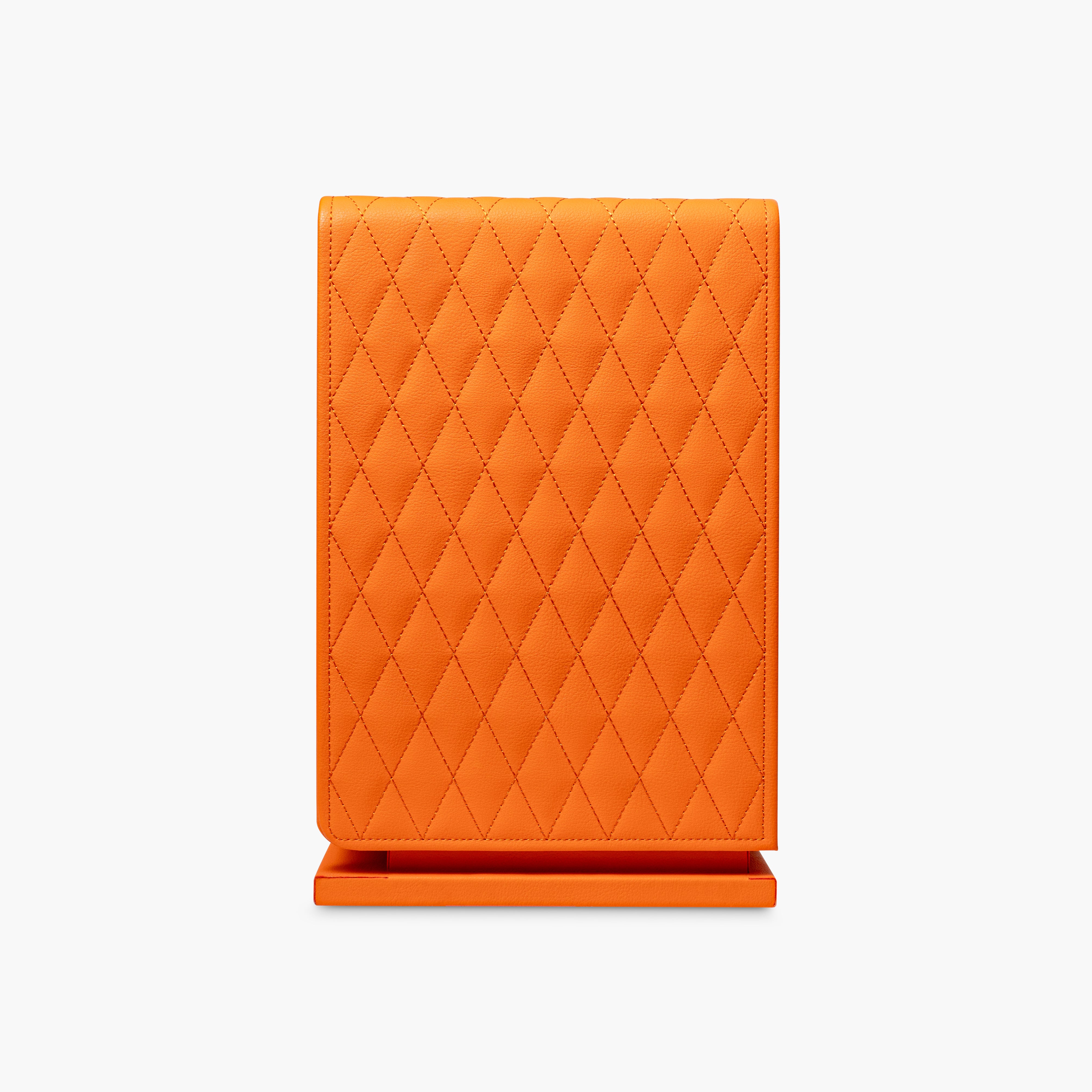 Venti Six Watch Winder Orange Leather - Side