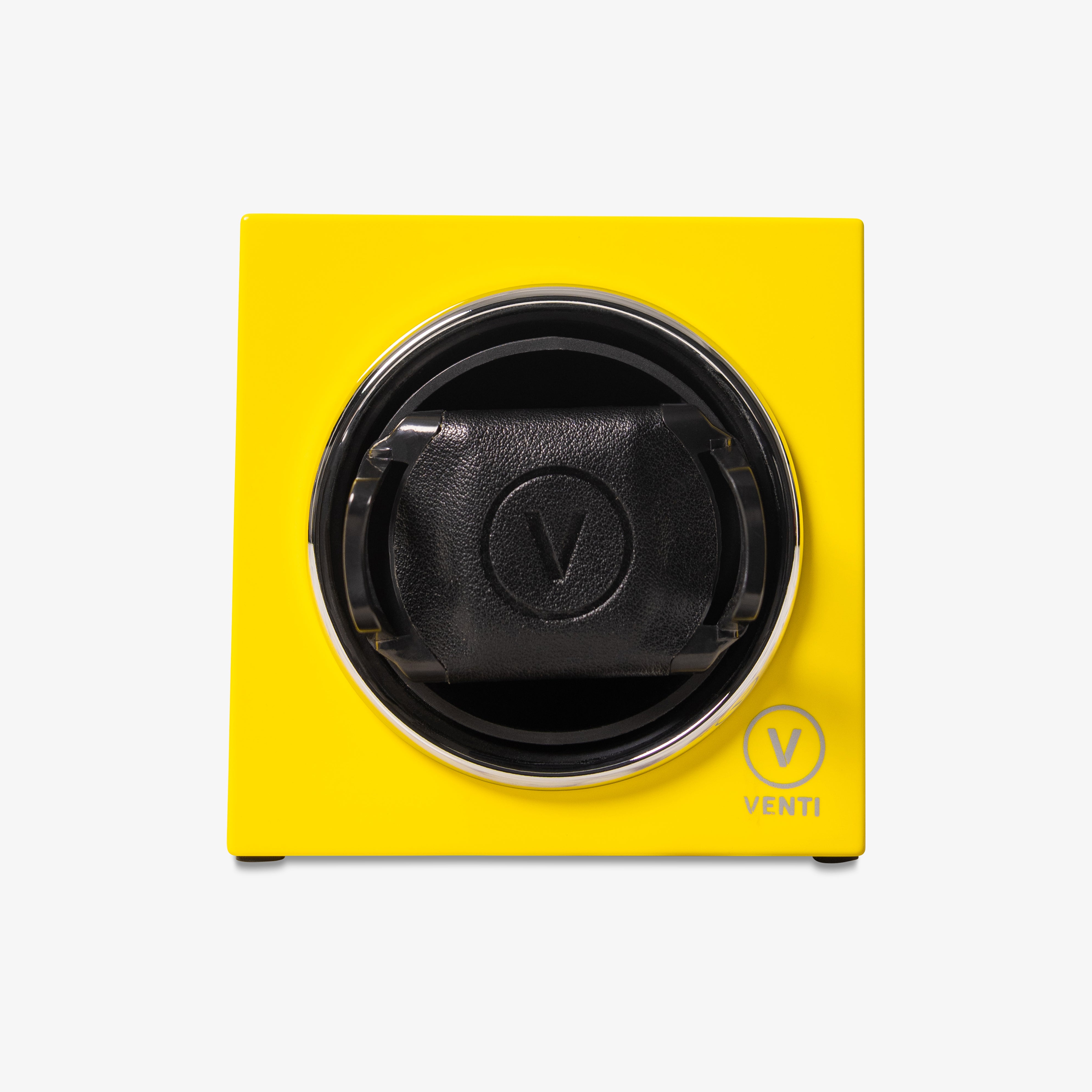 Venti Single Watch Winder in Yellow - Front