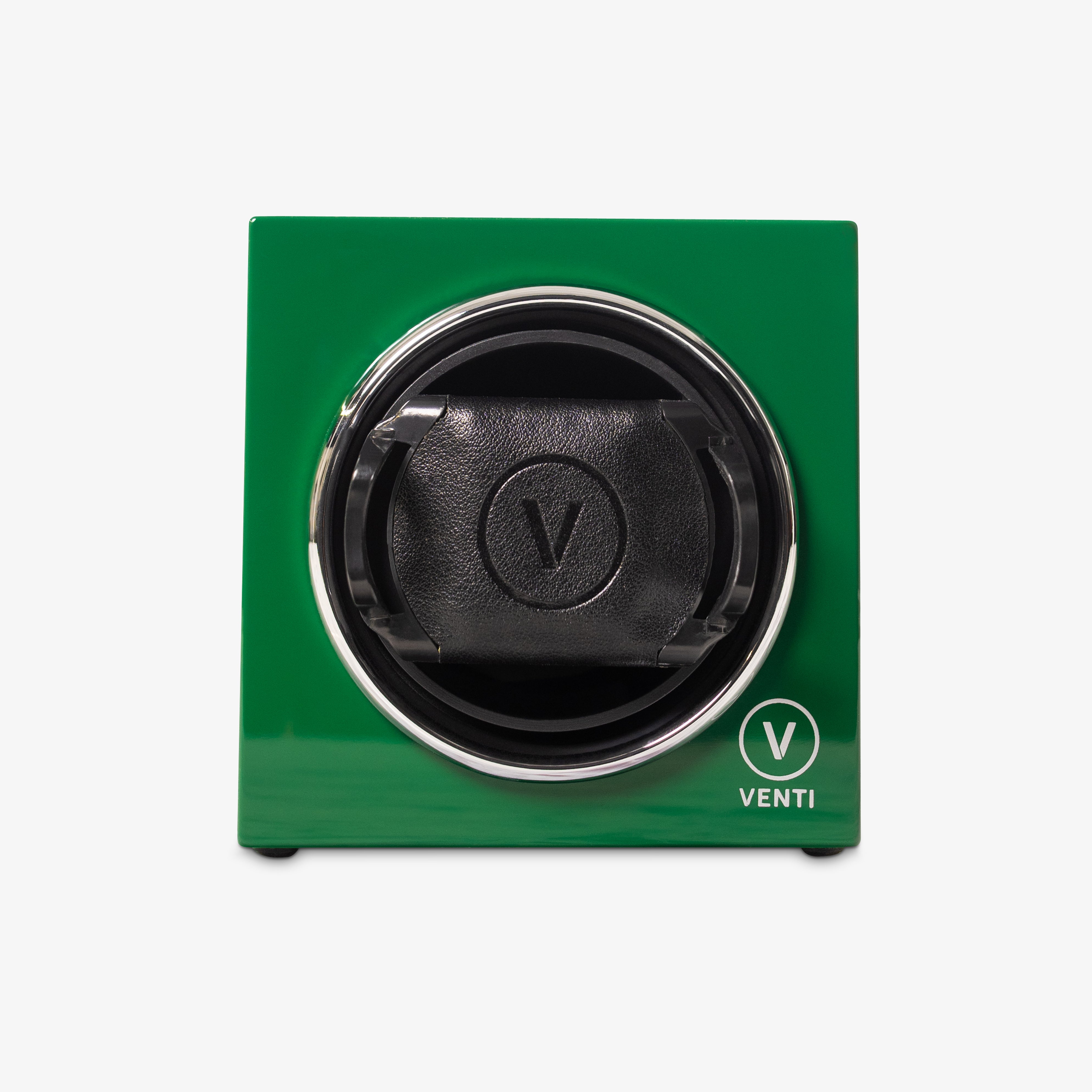 Venti Single Watch Winder in Green - Front