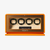 Venti 4 Watch Winder in Orange - Front View