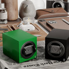 Venti Single Watch Winder Green & Black - Lifestyle