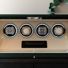 Venti Quad Watch Winder Green Leather - Lifestyle Close