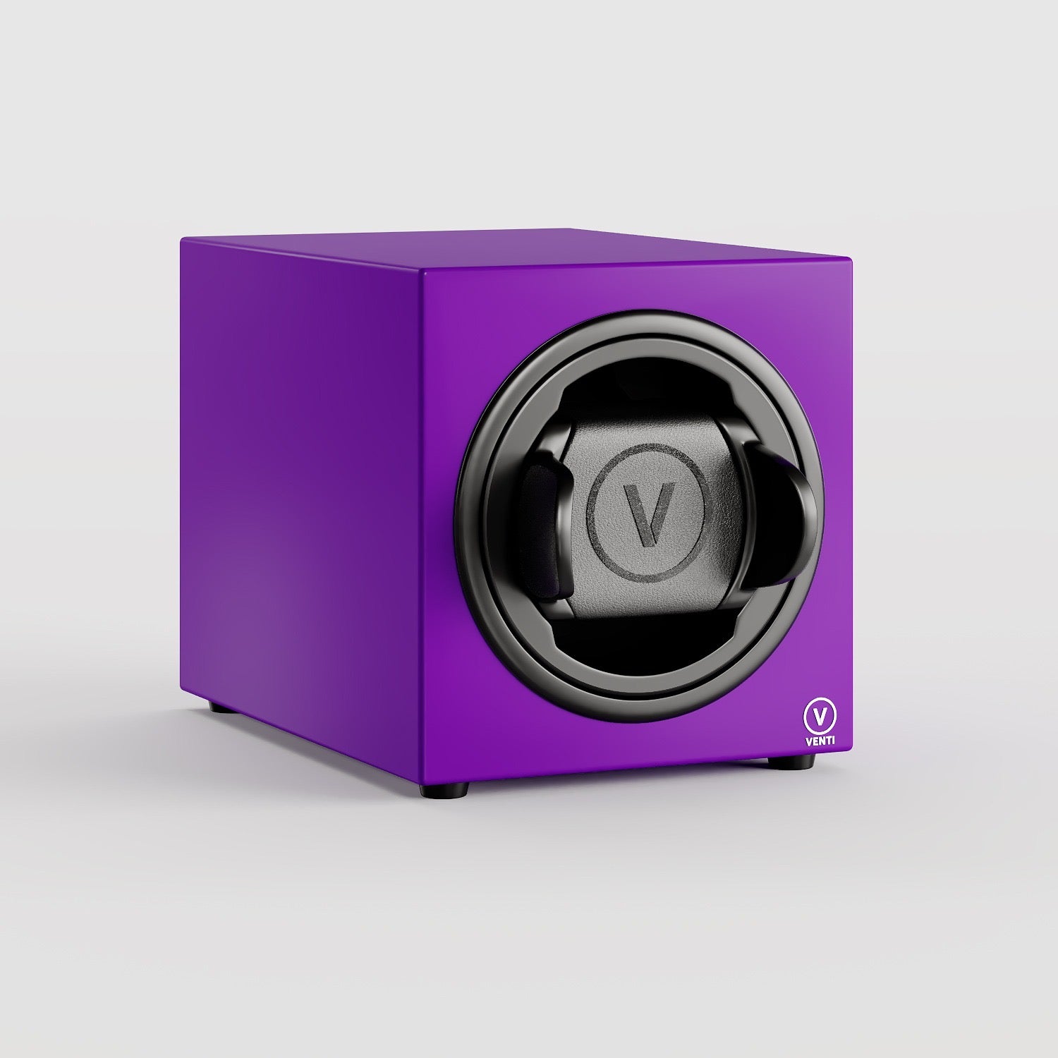 Venti Single Watch Winder Purple - Angled Right