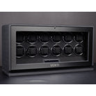 Venti Twelve Watch Winder Black Leather - Contrast