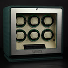 Venti Six Watch Winder Green Leather - Contrast