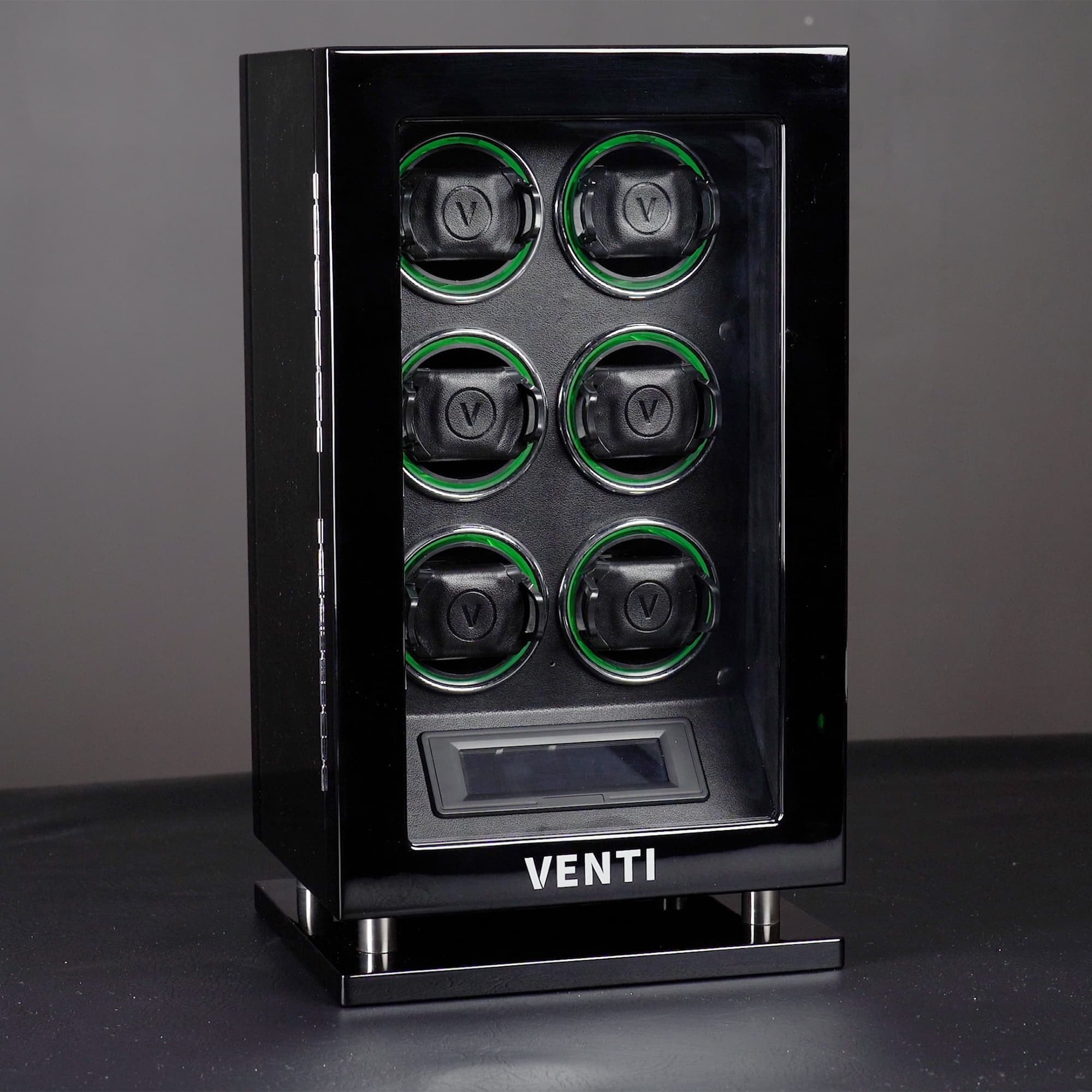 Venti Six Watch Winder Piano Black - Contrast