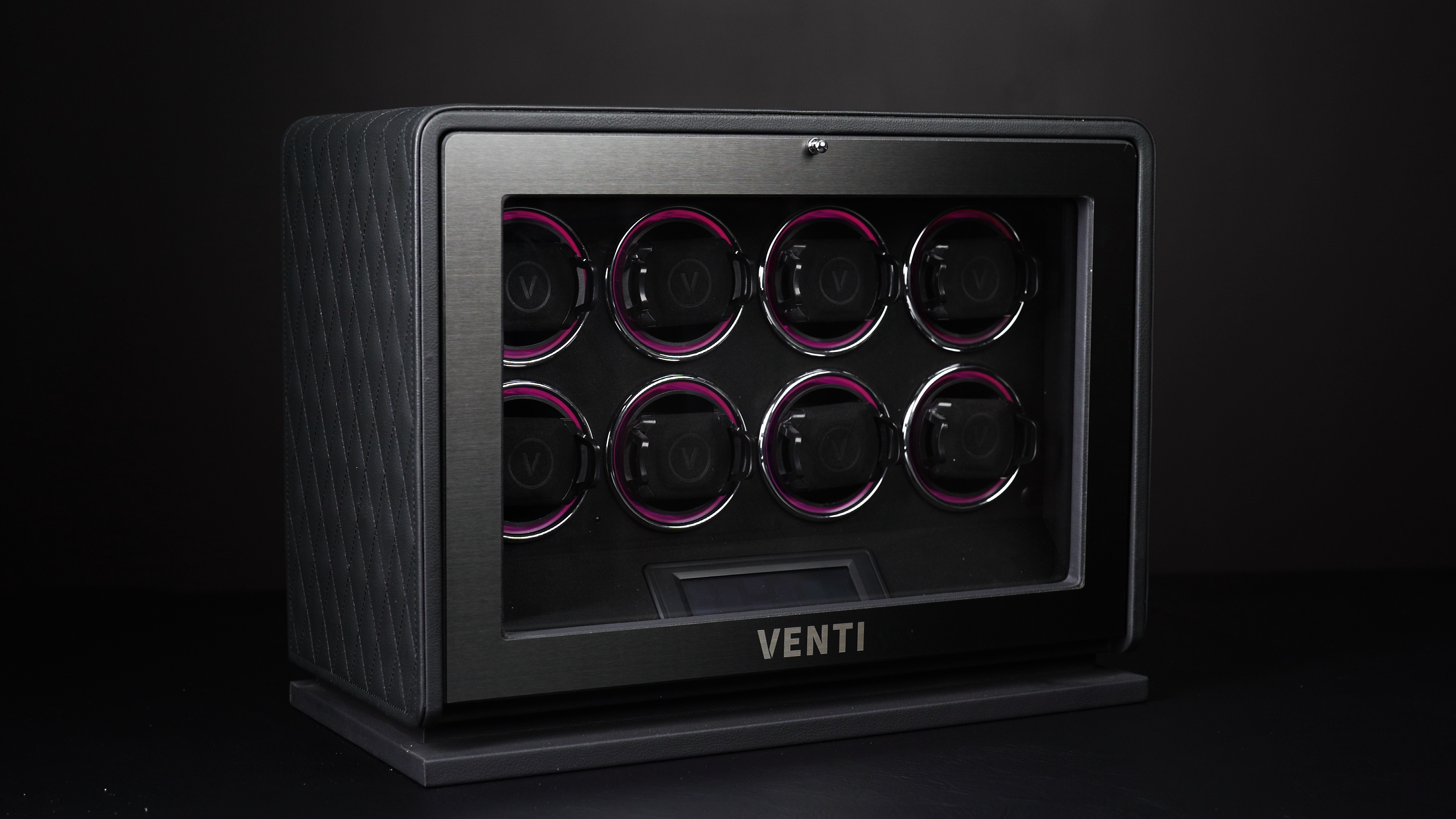 Venti Eight Watch Winder in Black Leather - Showcase Video