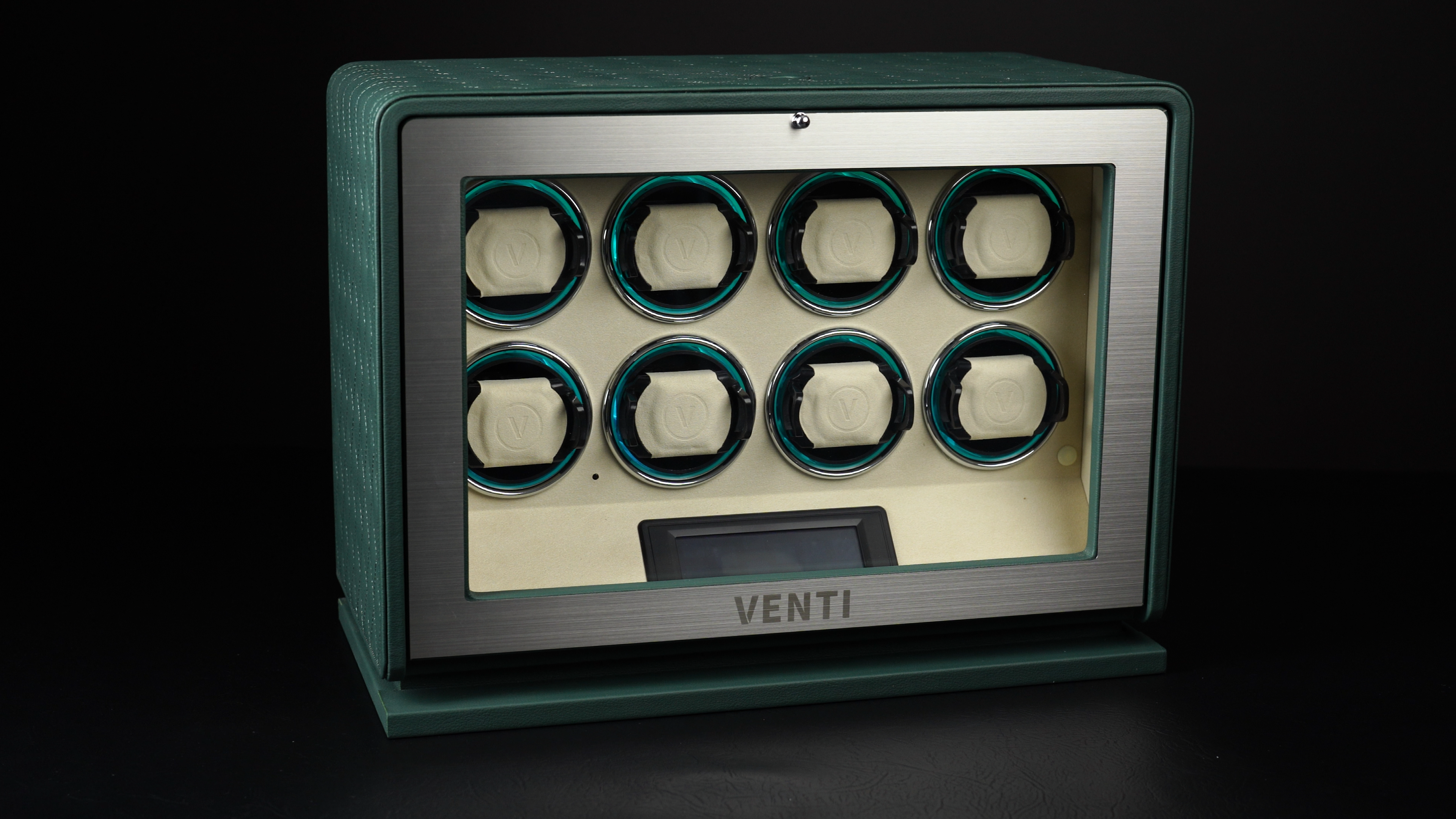 Venti Eight Watch Winder in Green Leather - Showcase Video