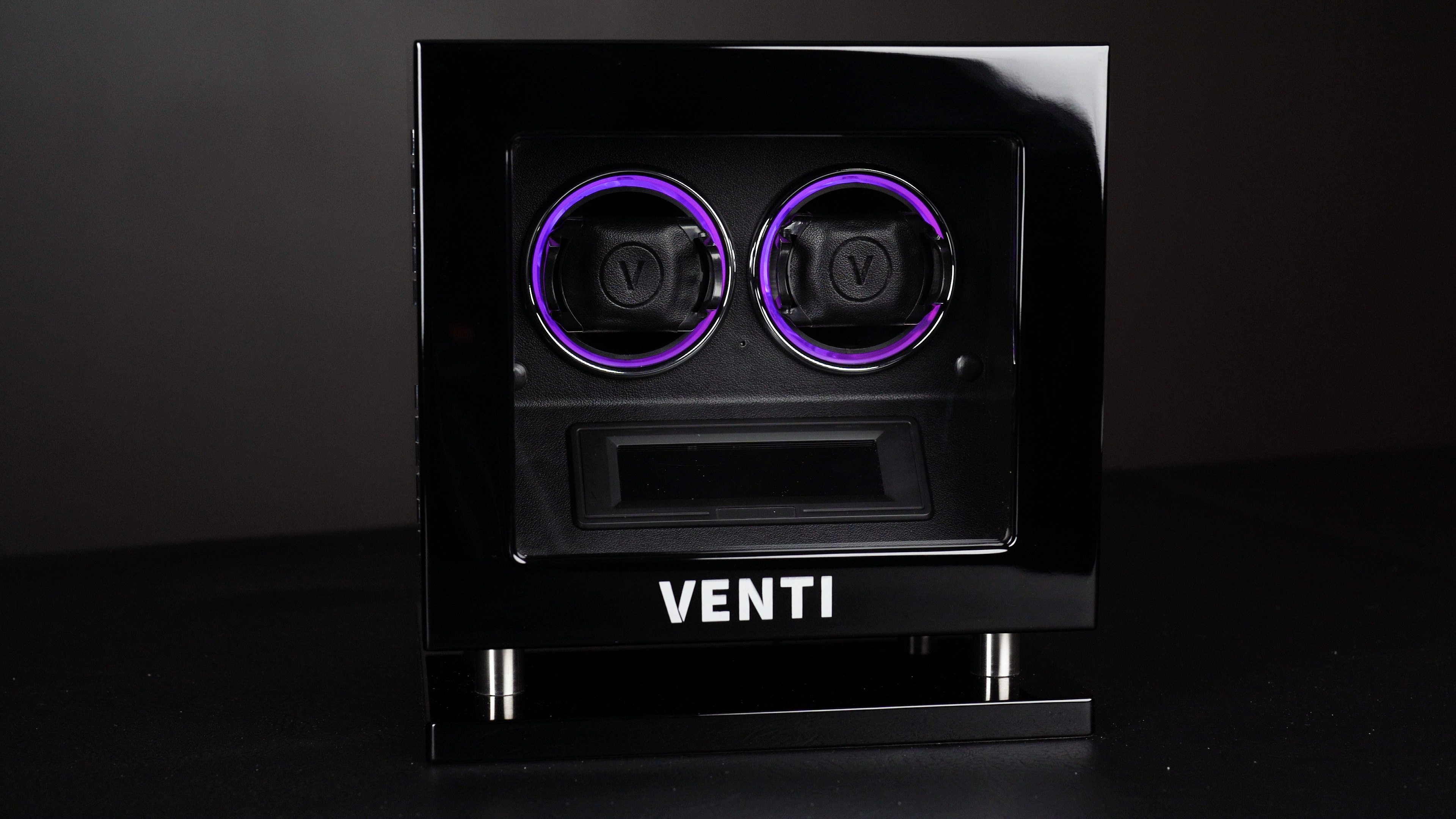 Venti Double Watch Winder in Piano Black - Showcase Video